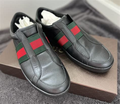 mens gucci slip on|men's gucci slides size 10.